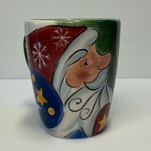 Jolly Santa Mug Cup Christmas Coffee Hot Cocoa Tabletops Unlimited EUC